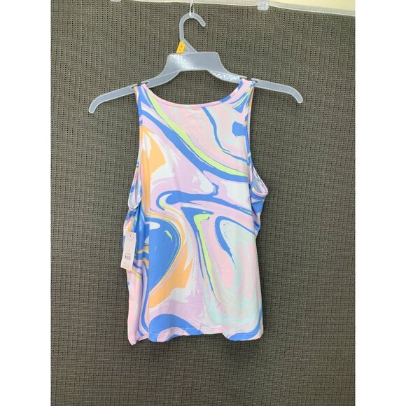 Joyspun Womens Size S (4-6) Marble Swirl Tank & Shorts Sleepwear Set Multicolor - Picture 3 of 11